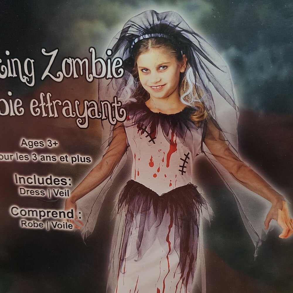 Haunting Zombie Girls Costume Cosplay Outfit , NWT